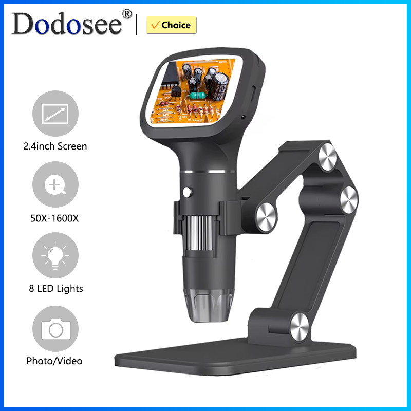 Photography Lighting Handheld - Цифровой микроскоп Dodosee 2,4 дюйма, 1600X,